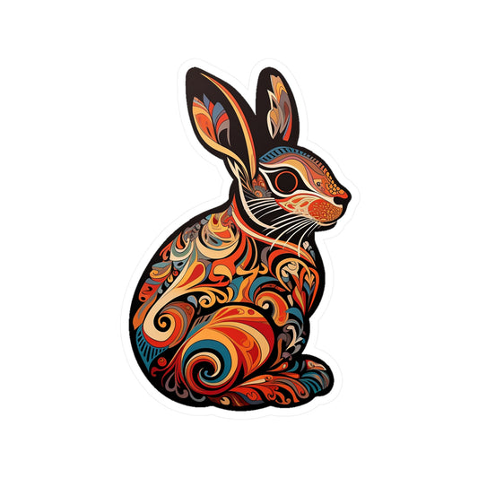 Tribal Rabbit Sticker