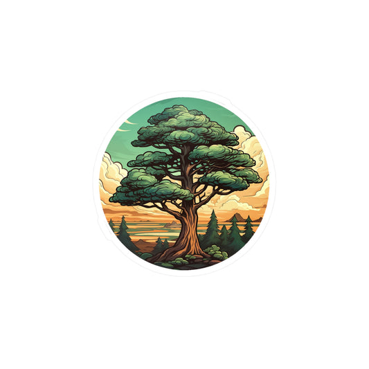 Redwood Sequoia Tree Sticker (4)