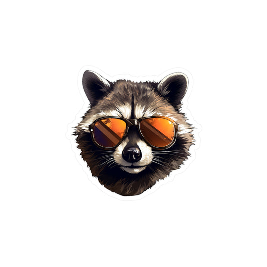 Cool Raccoon Sticker