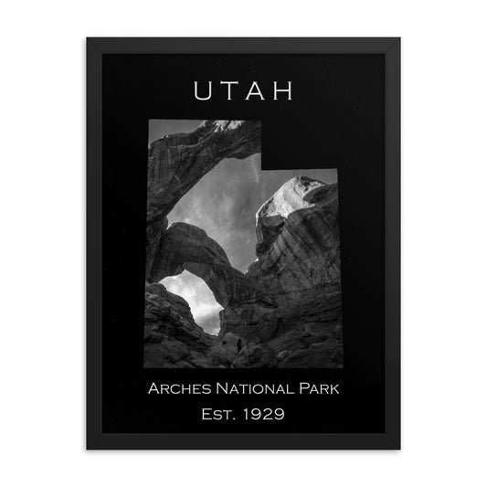 Arches National Park - Black - Black and White