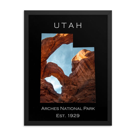 Arches National Park - Black - Color - Framed