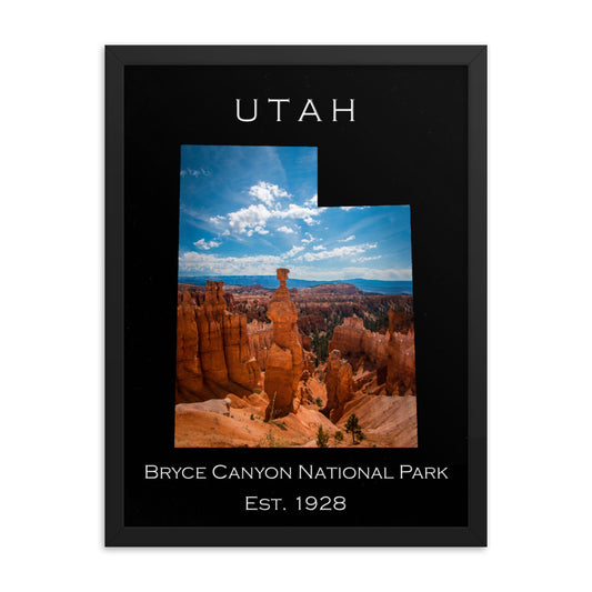 Bryce Canyon National Park - Black - Color - Framed