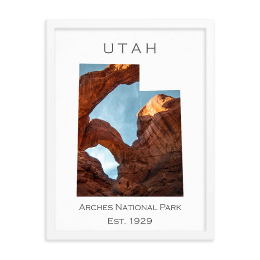 Arches National Park - White - Color - Framed