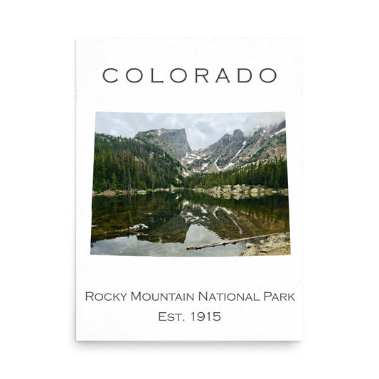 Rocky Mountain National Park - White - Color