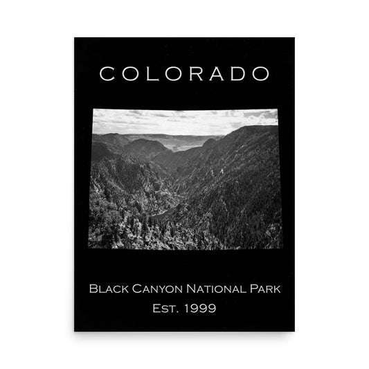 Black Canyon National Park - Black - Black and White