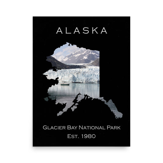 Glacier Bay National Park - Black - Color