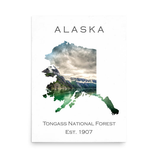 Tongass National Forest - White - Color