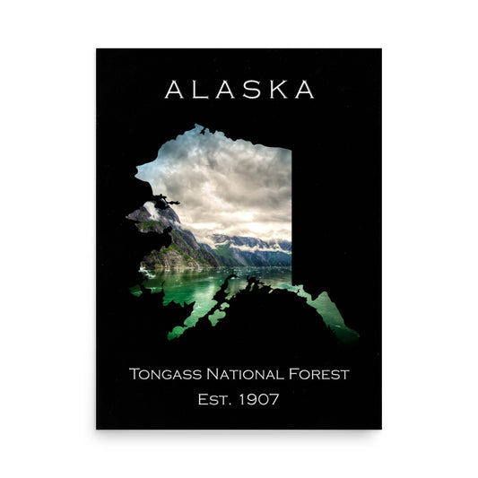 Tongass National Forest - Black - Color